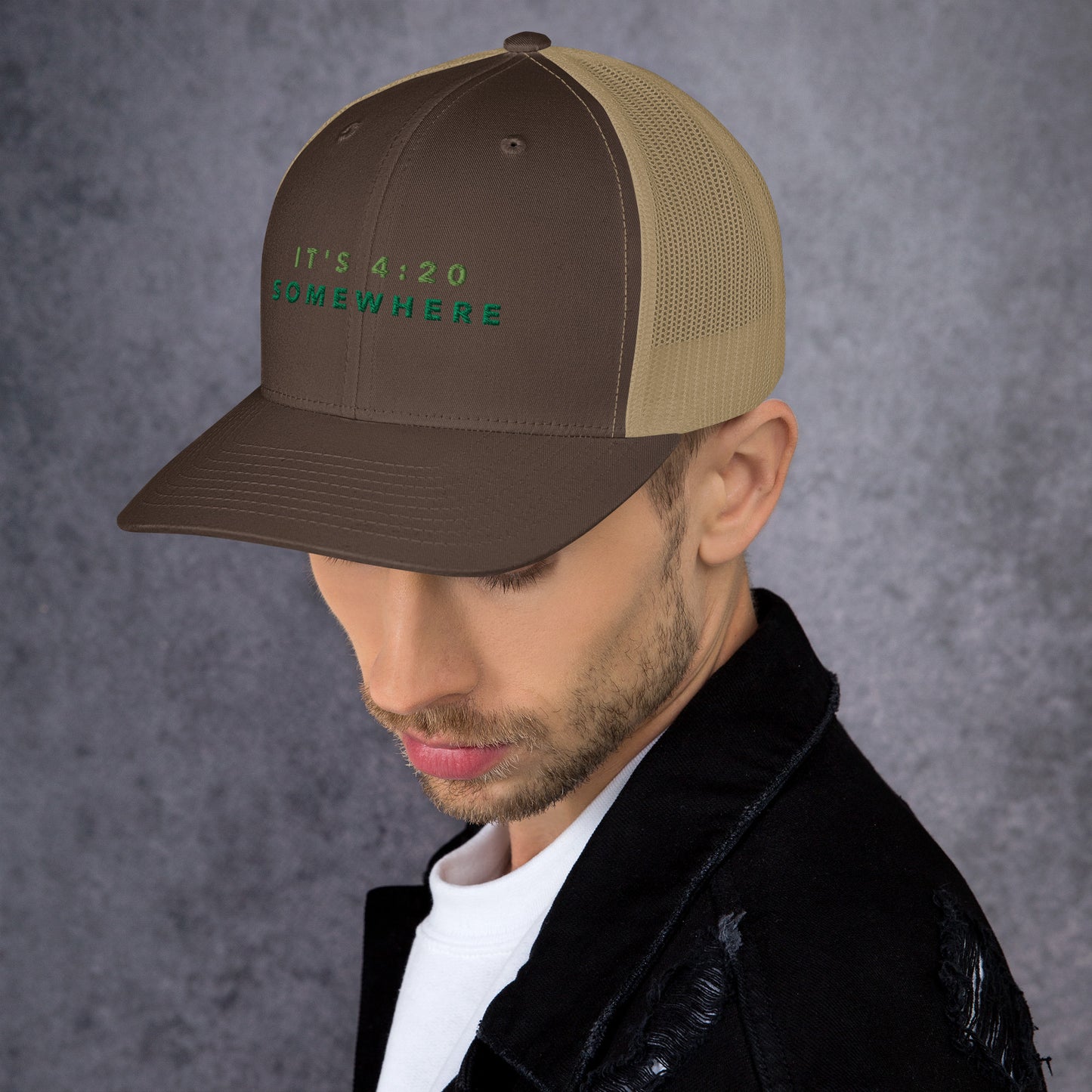 "420 Somewhere" Trucker Cap