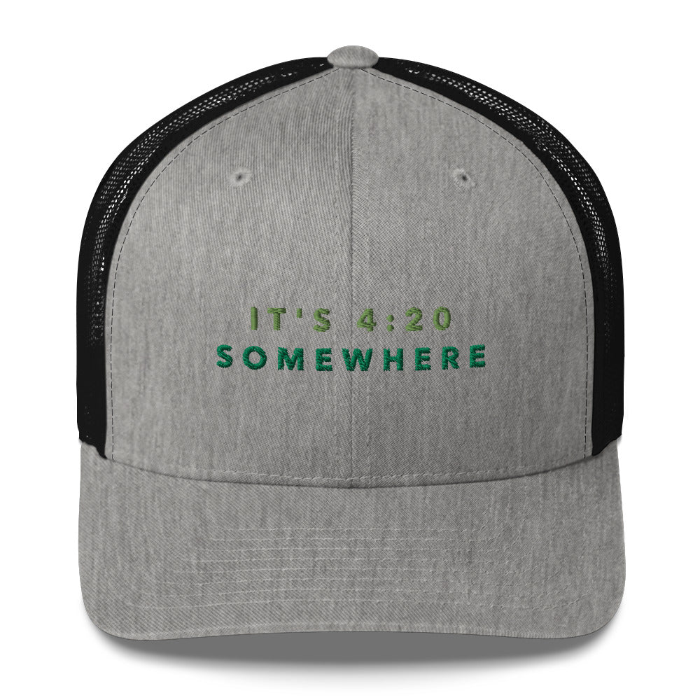 "420 Somewhere" Trucker Cap