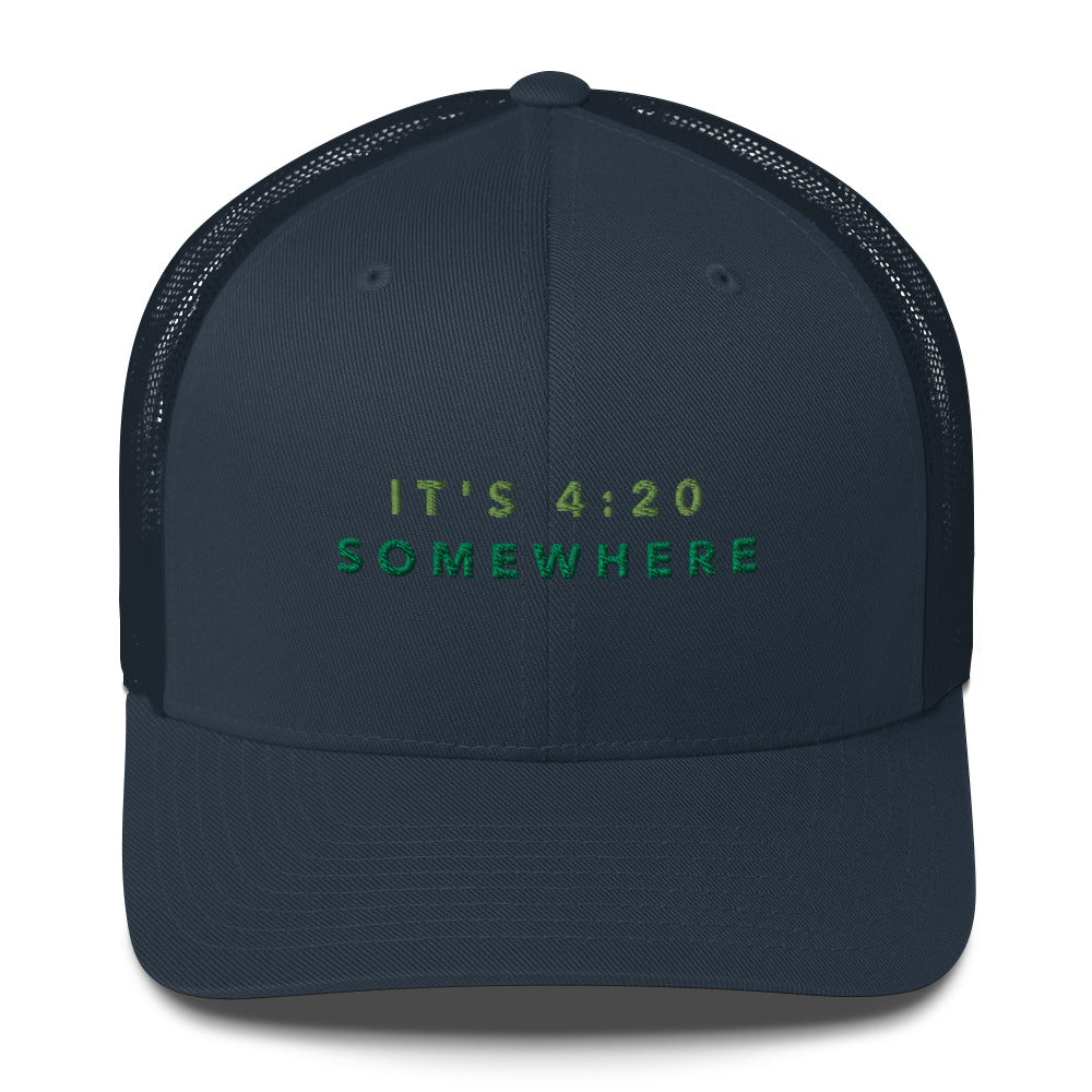 "420 Somewhere" Trucker Cap