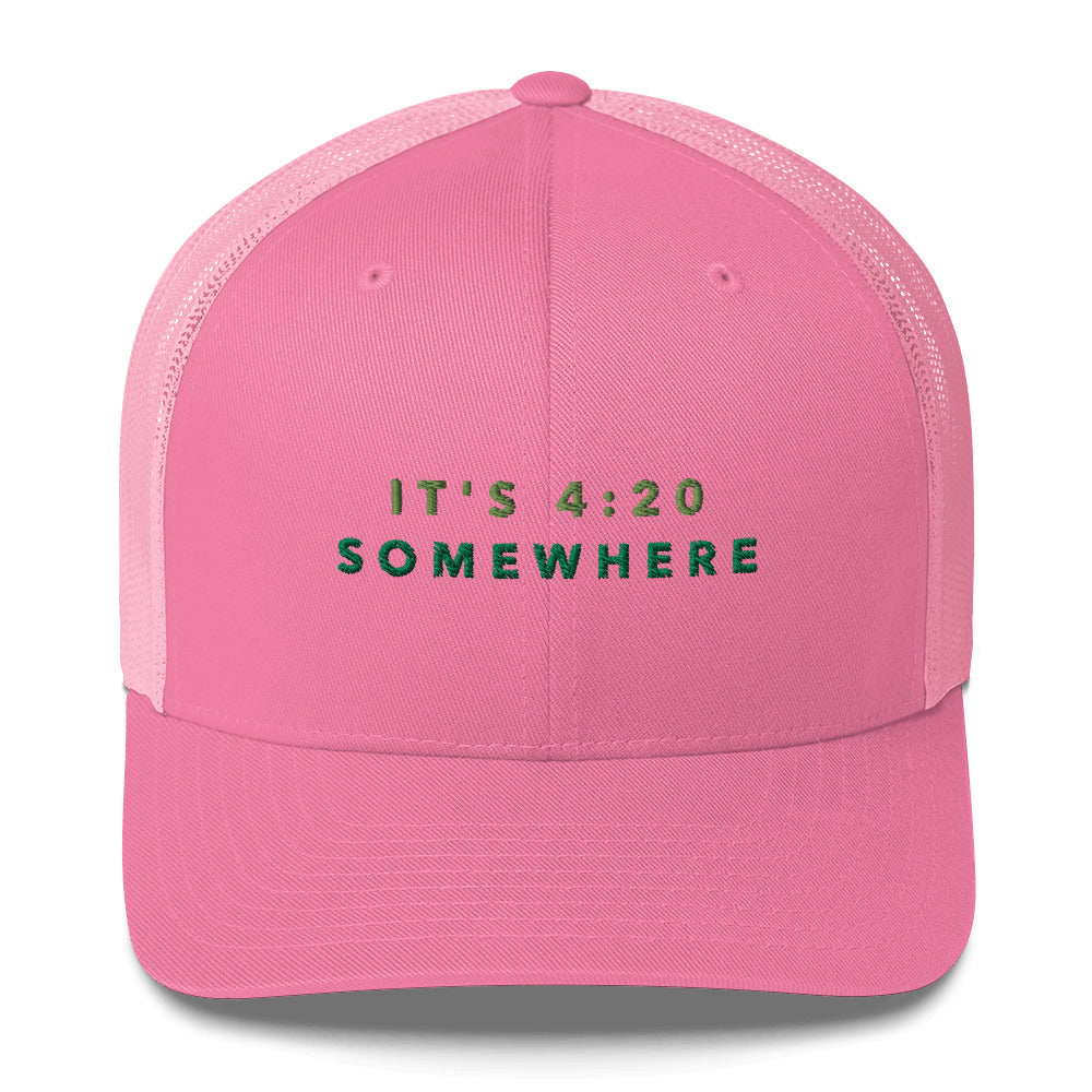 "420 Somewhere" Trucker Cap