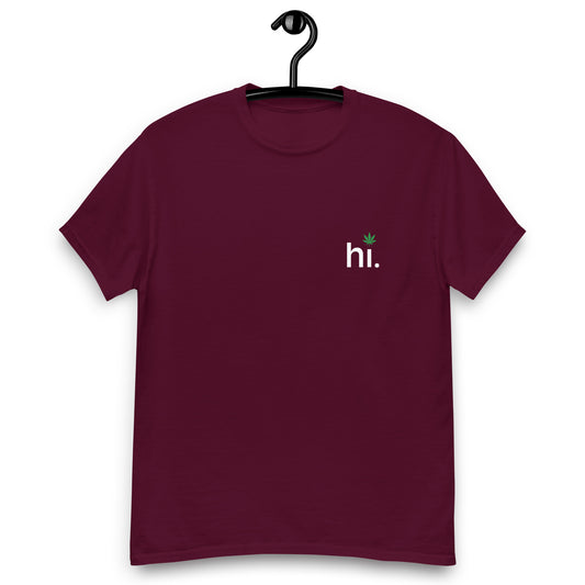 "hi" Unisex classic tee